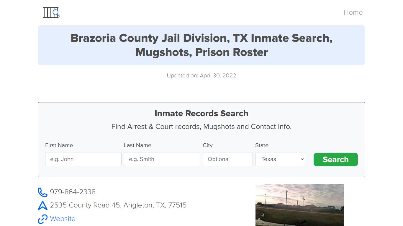 Brazoria County Jail Division, TX Inmate Search, Mugshots ...